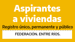 Aspirantes  a viviendas. Registro único, permanente y público